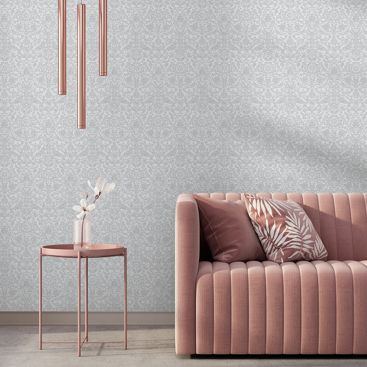 Еко Тапет Орнаменти Сиво Наследство