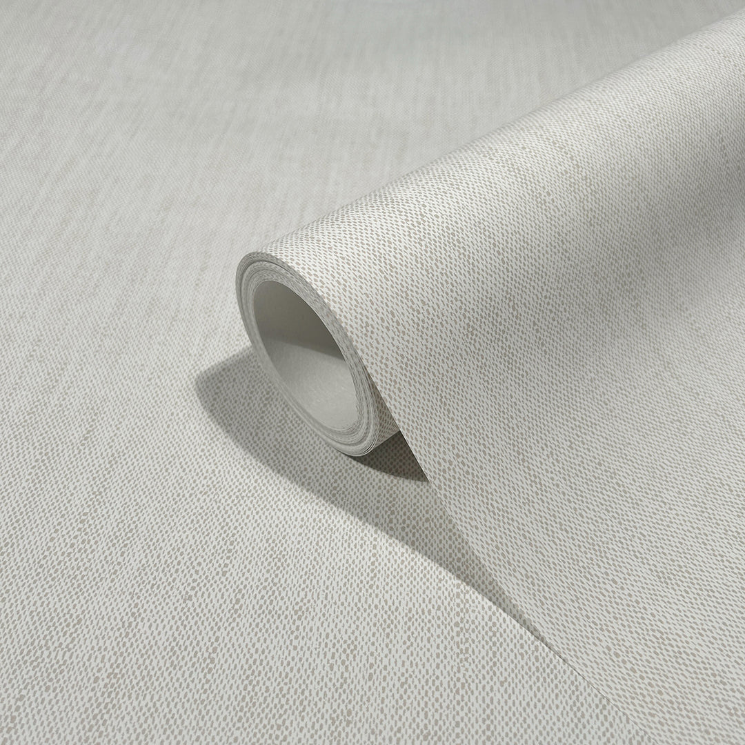 Еко Тапет Едноцветен точки Светло бежово Наследство