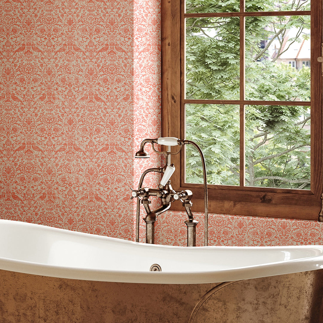 Еко Тапет Орнаменти Оранжево Наследство