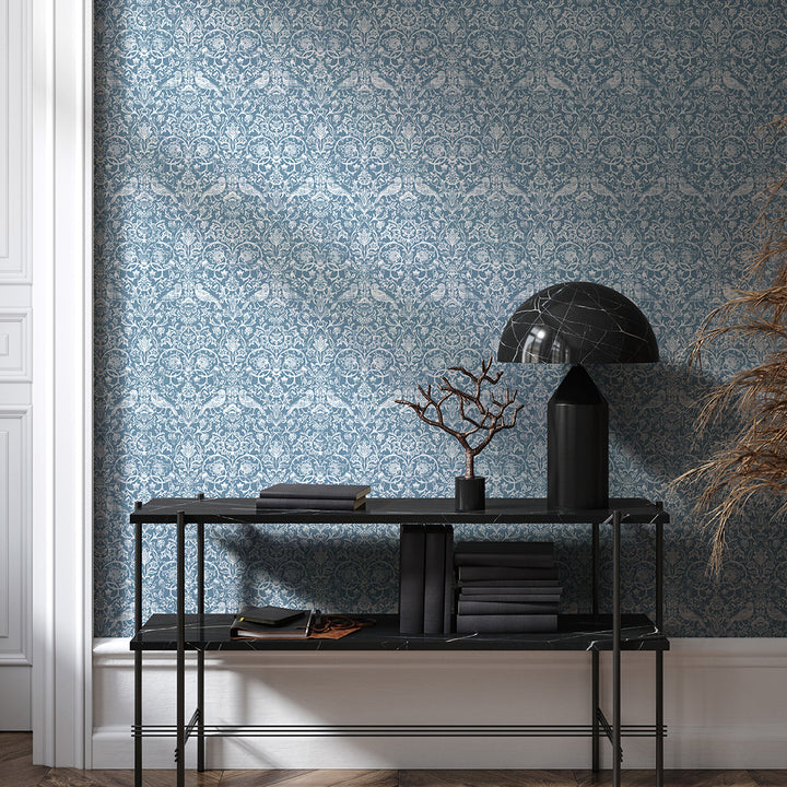 Еко Тапет Орнаменти Синьо Наследство