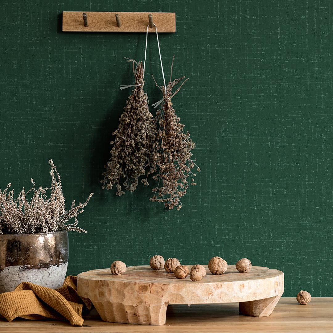 Еко Тапет Едноцветен мрежа Зелено Наследство