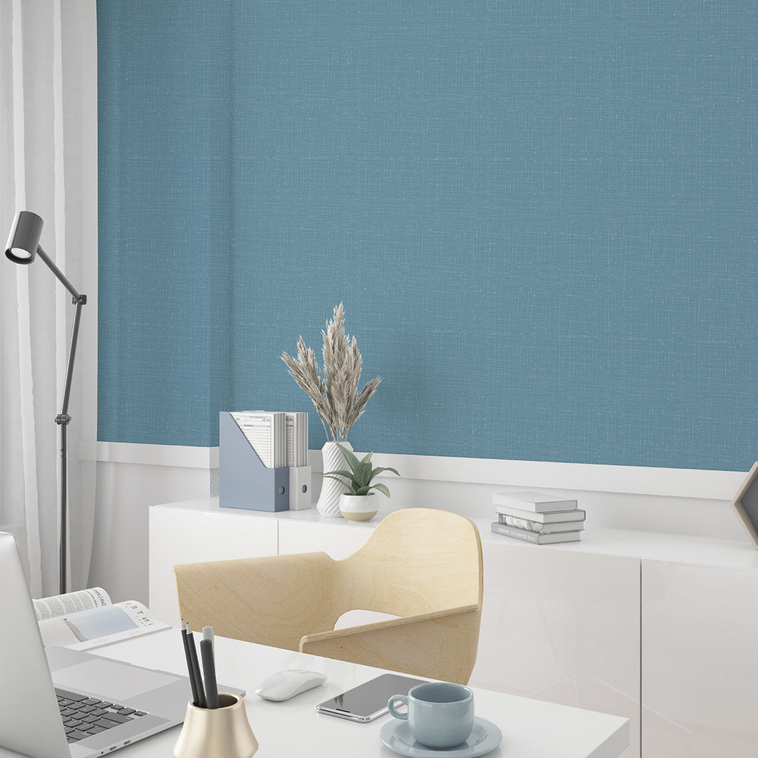 Еко Тапет Едноцветен мрежа Синьо Наследство