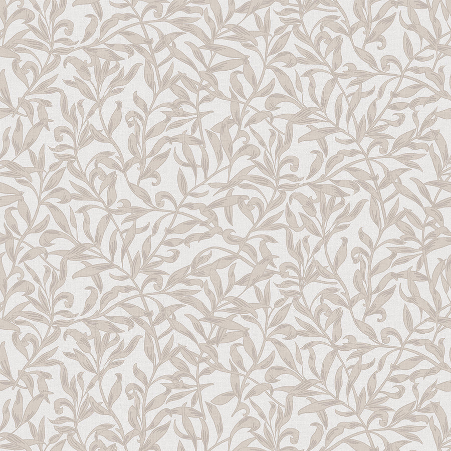 Еко Тапет Бежови Листа Сиво бяло Наследство