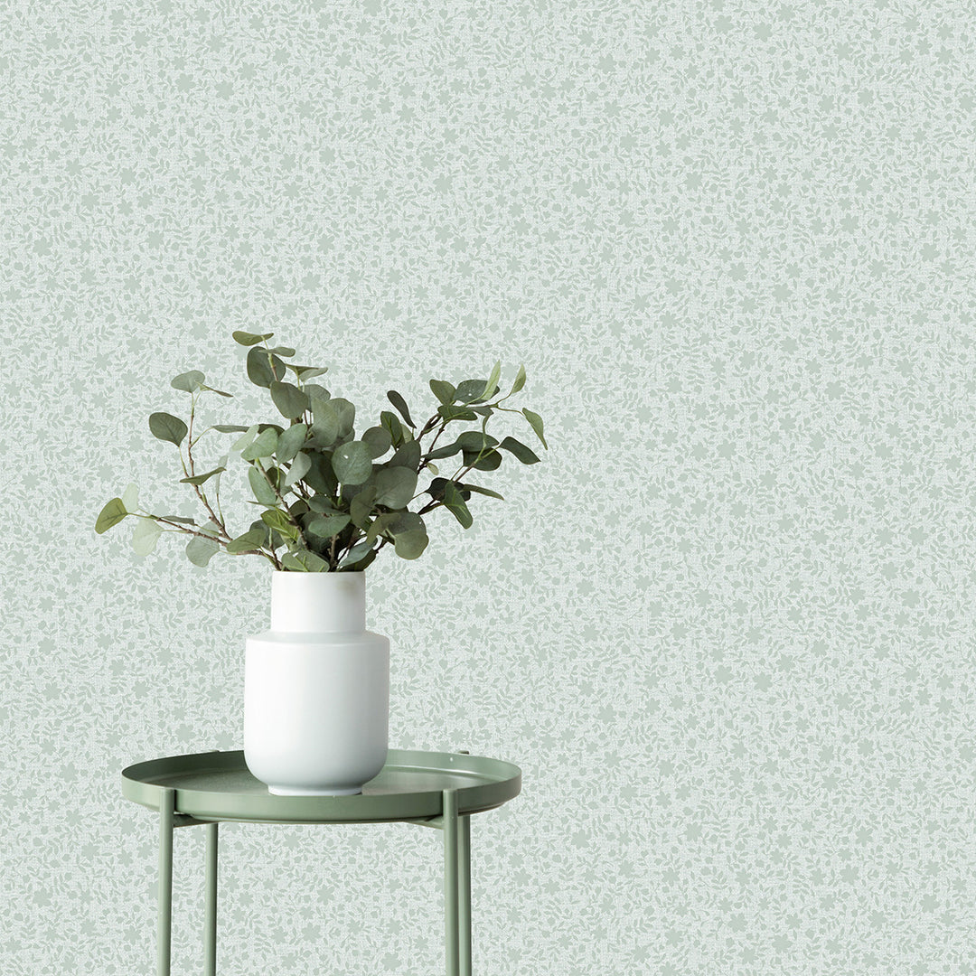 Еко Тапет Бледи листенца Зелено Наследство