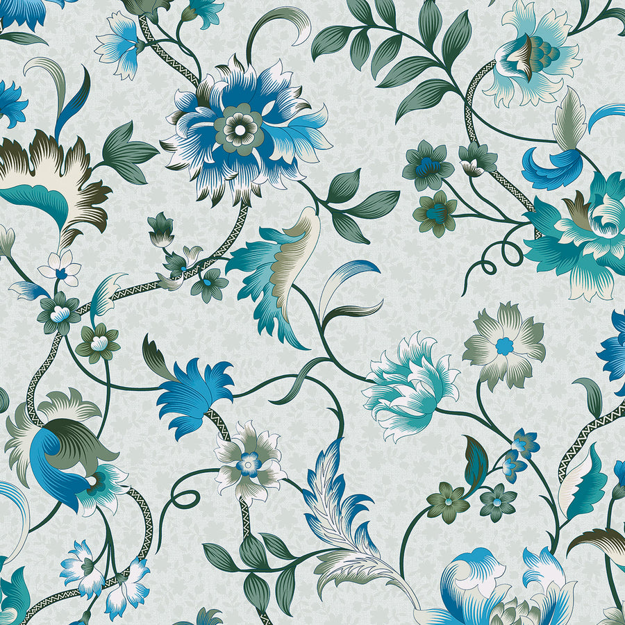 Еко Тапет Сини Филизи Зелено Наследство