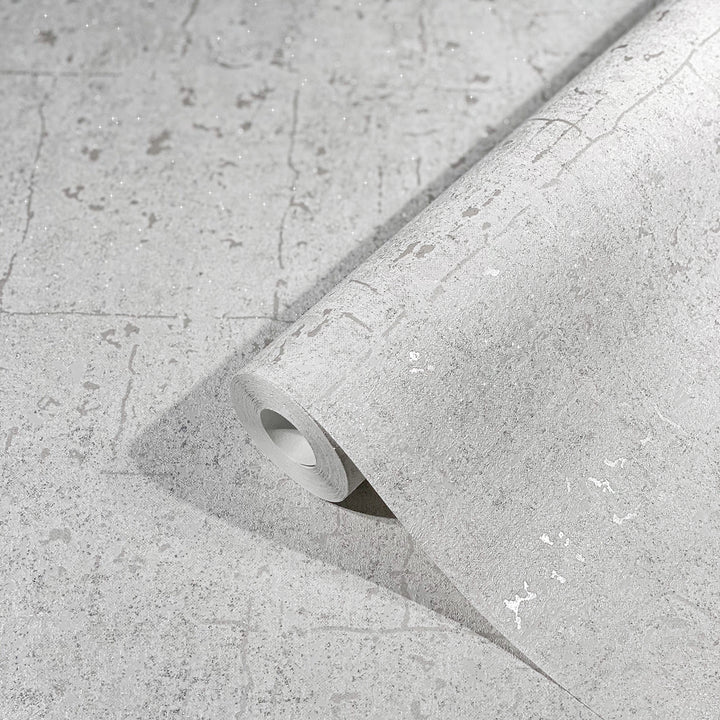 Тапет Стуко бетон бяло седеф