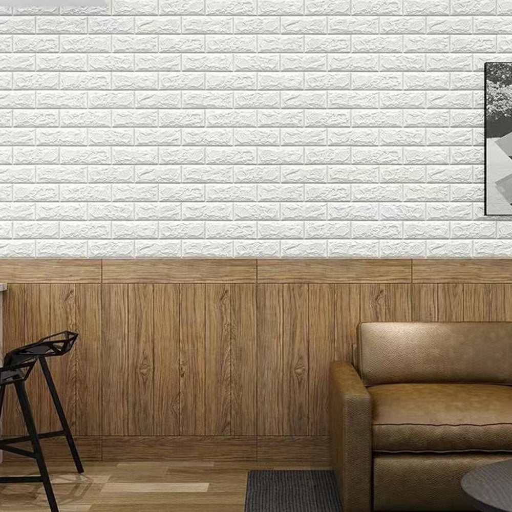 3D самозалепващ тапет-панел дъб 70х70 см