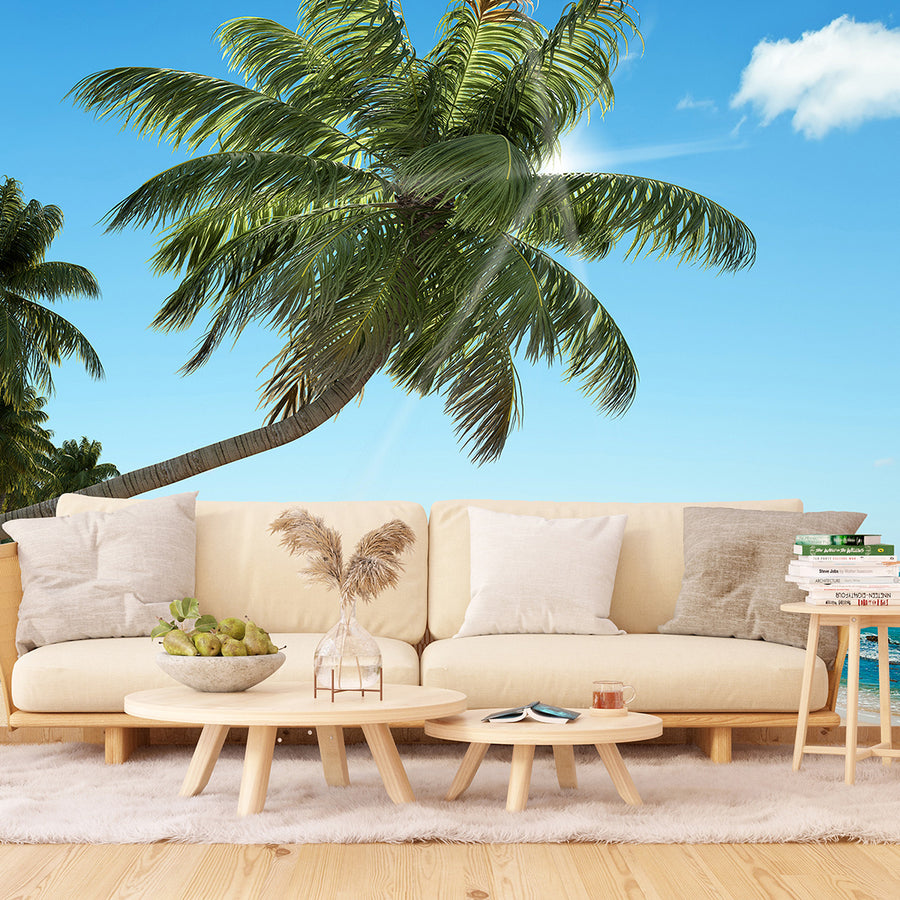 Фототапет Стандарт 360/254 см Плаж с палми