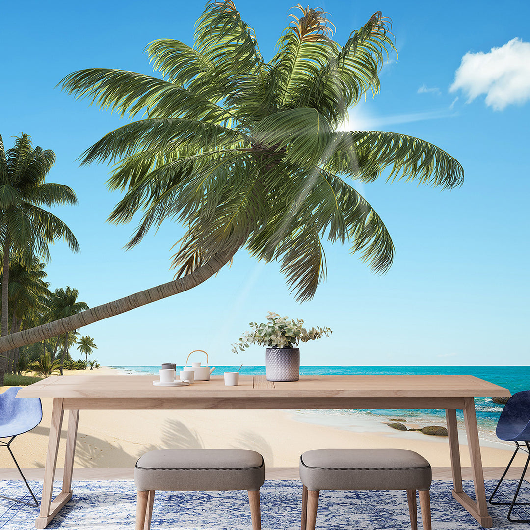 Фототапет Стандарт 360/254 см Плаж с палми