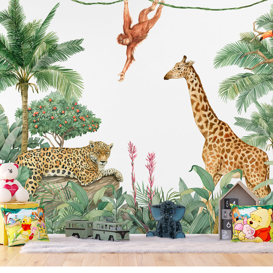 Детски Фототапет Стандарт 360/254 см флис Джунгла