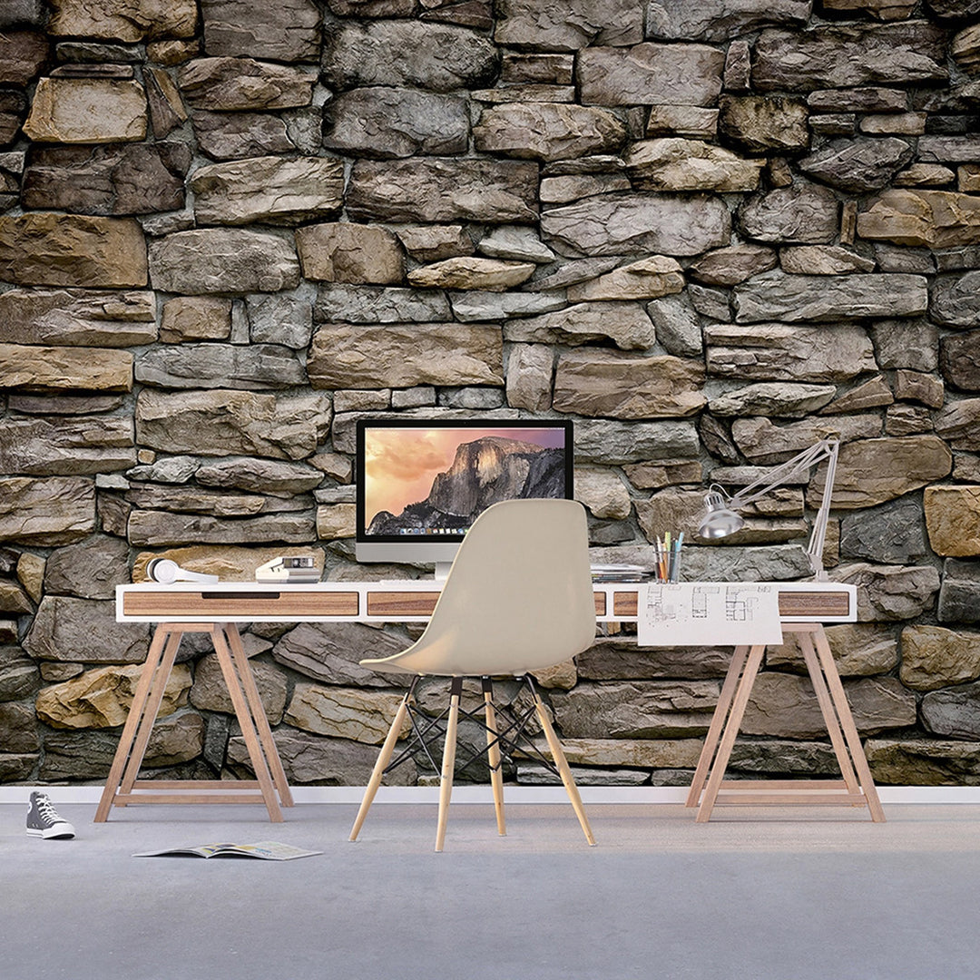 Фототапет Премиум 375/270 см Каменен зид