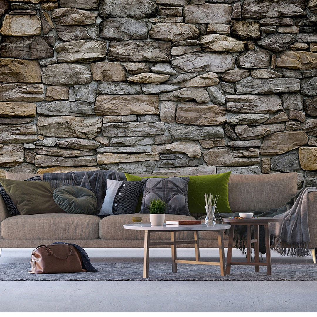 Фототапет Премиум 375/270 см Каменен зид