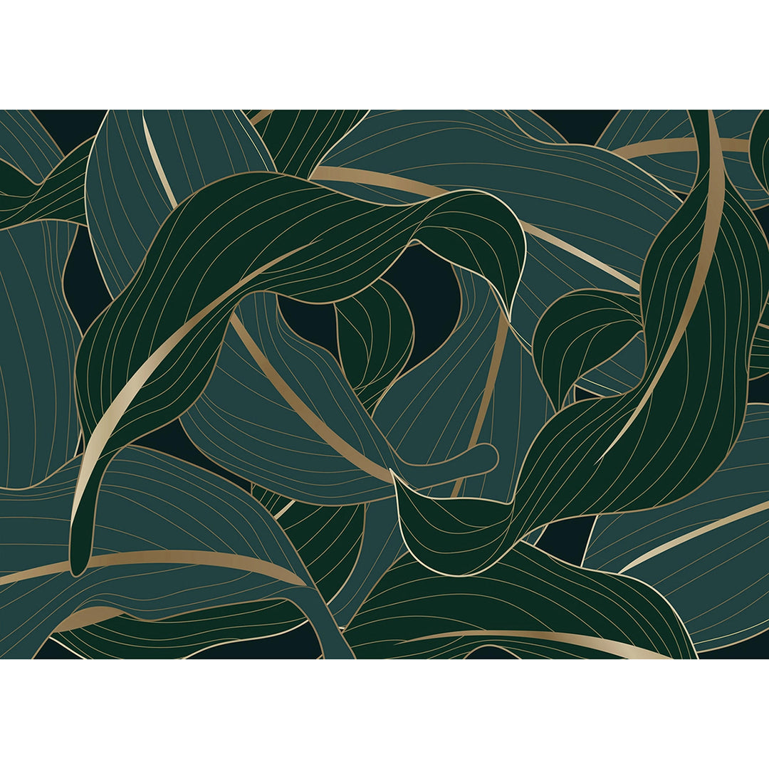 Фототапет Премиум 375/270 см Нощни листа