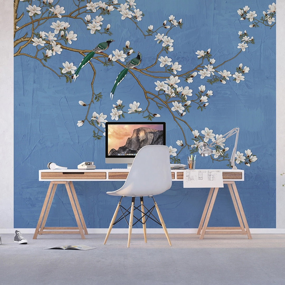 Фототапет Премиум 300/270 см Пролет синьо