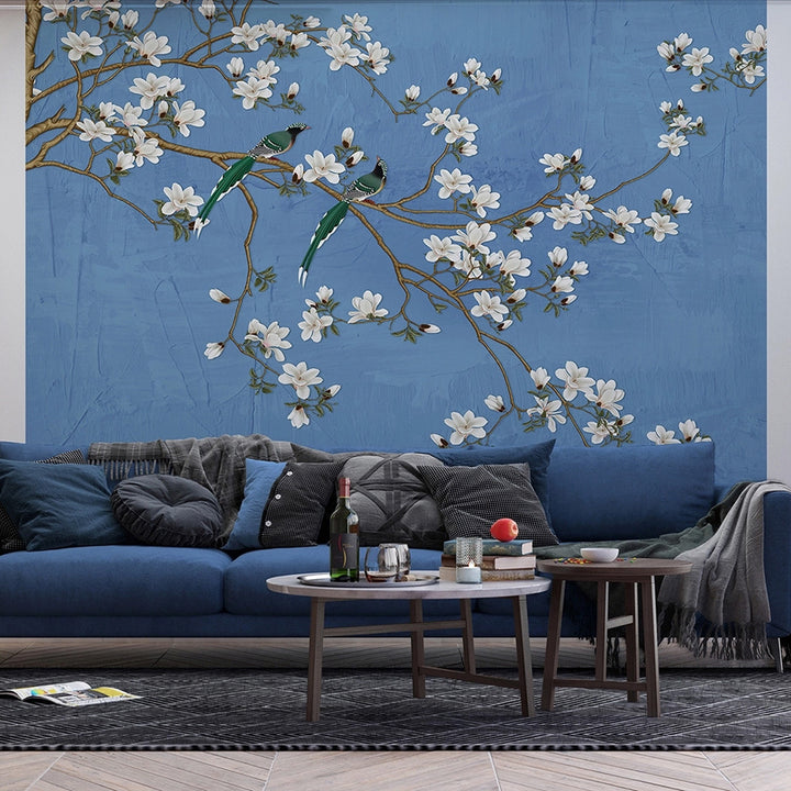 Фототапет Премиум 300/270 см Пролет синьо