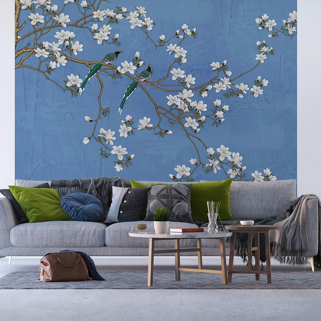 Фототапет Премиум 300/270 см Пролет синьо