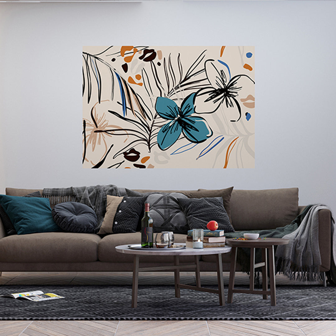 Фототапет Премиум 155/110 см Графични цветя