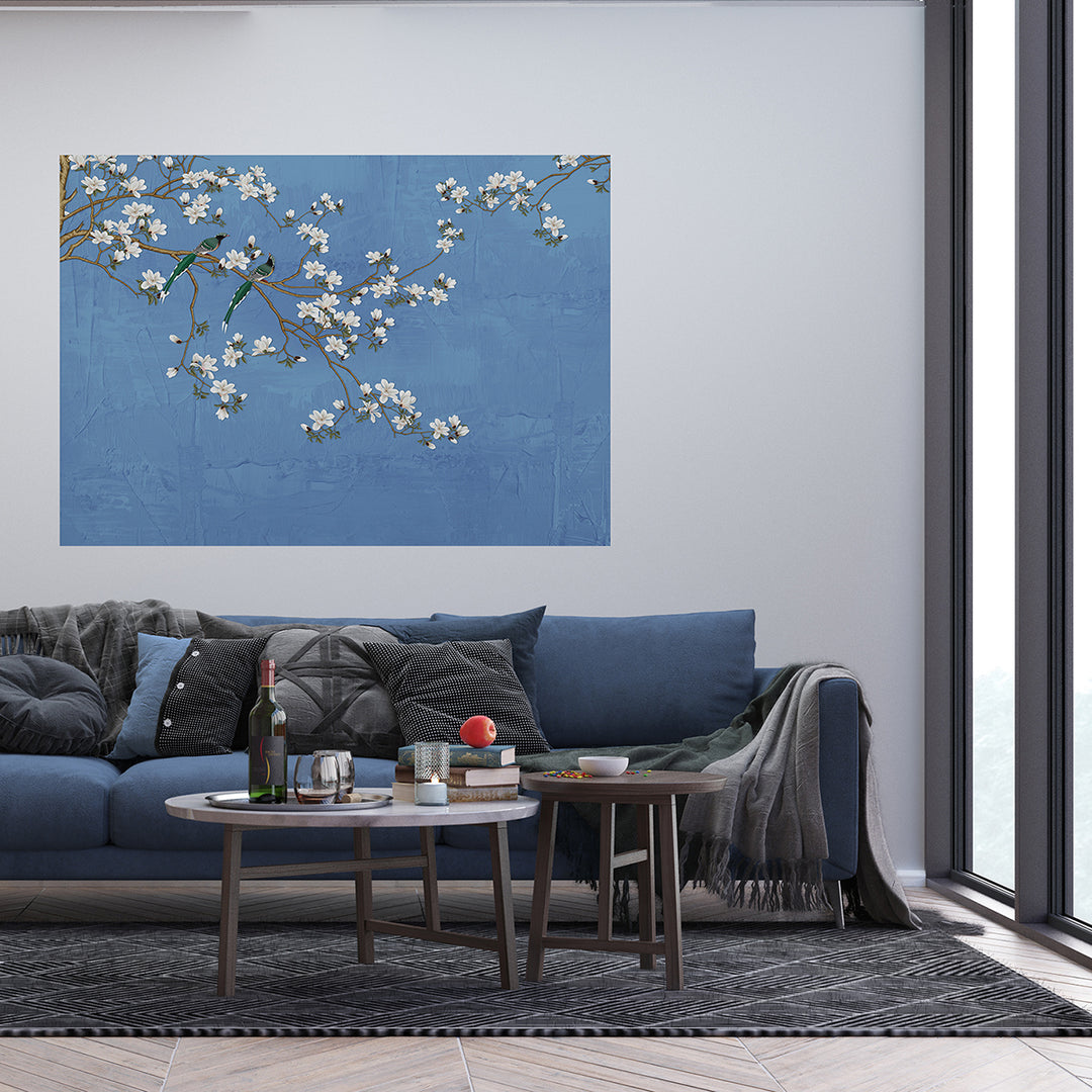 Фототапет Премиум 155/110 см Пролет синьо