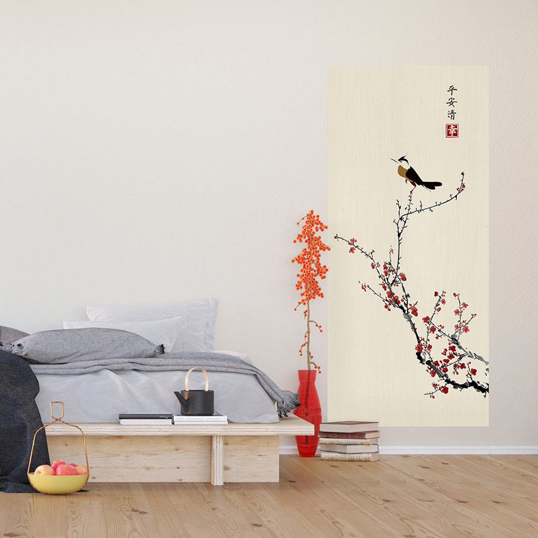 Фототапет Премиум 90/202 см Клонка Сакура вертикал