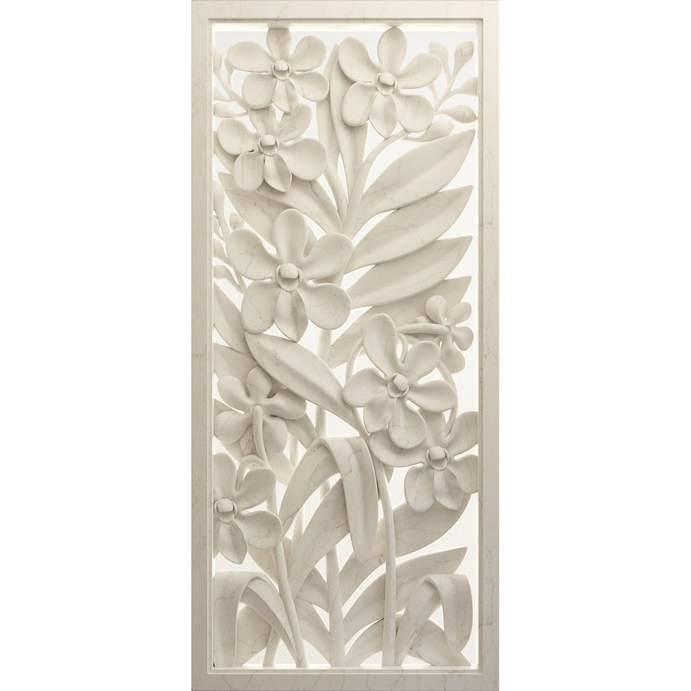 Фототапет Премиум 90/202 см Гипсови цветя вертикал