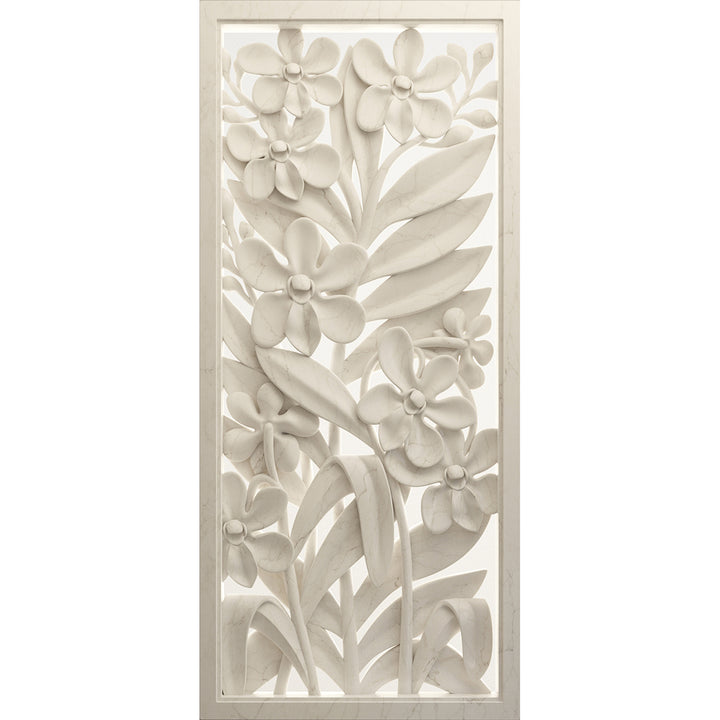 Фототапет Премиум 90/202 см Гипсови цветя вертикал