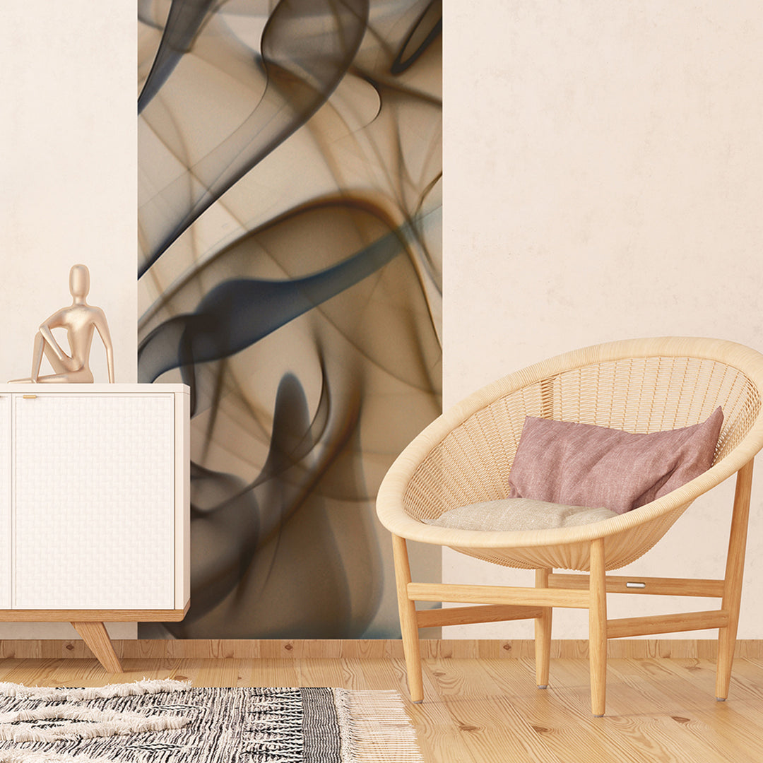 Фототапет Премиум 90/270 см Бежов дим вертикал