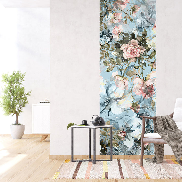 Фототапет Премиум 90/270 см Рози синьо вертикал