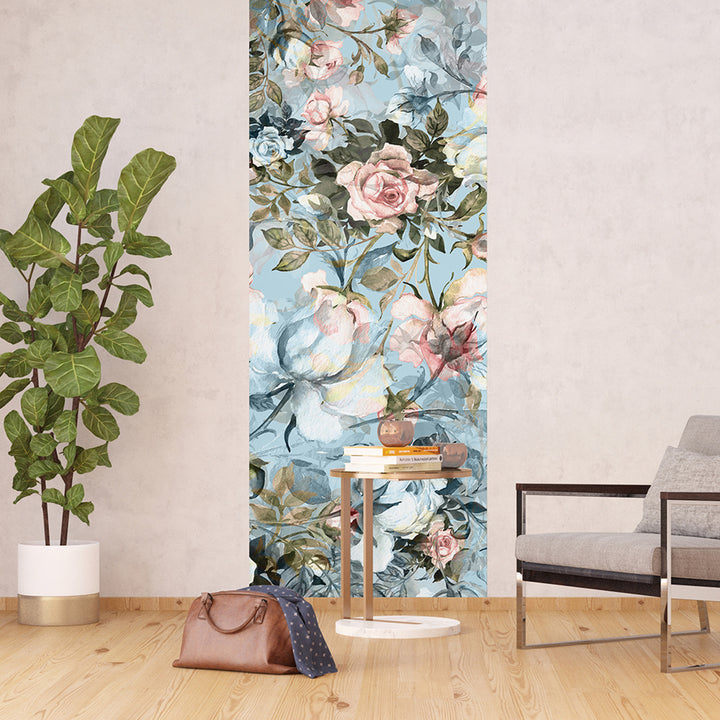 Фототапет Премиум 90/270 см Рози синьо вертикал