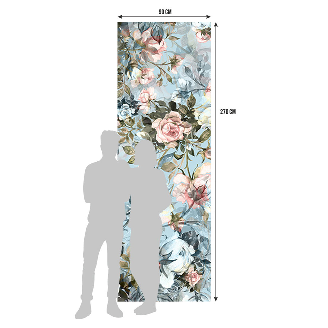 Фототапет Премиум 90/270 см Рози синьо вертикал