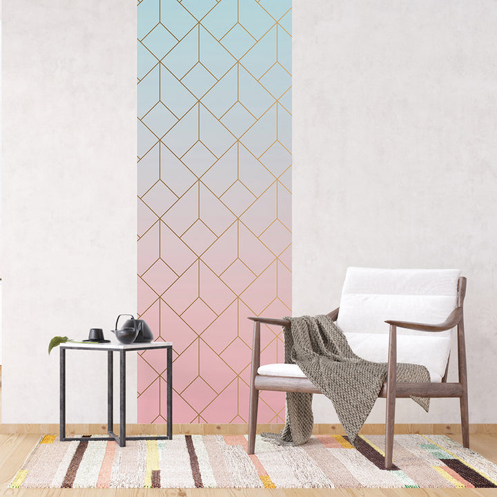 Фототапет Премиум 90/270 см 3D кубове вертикал