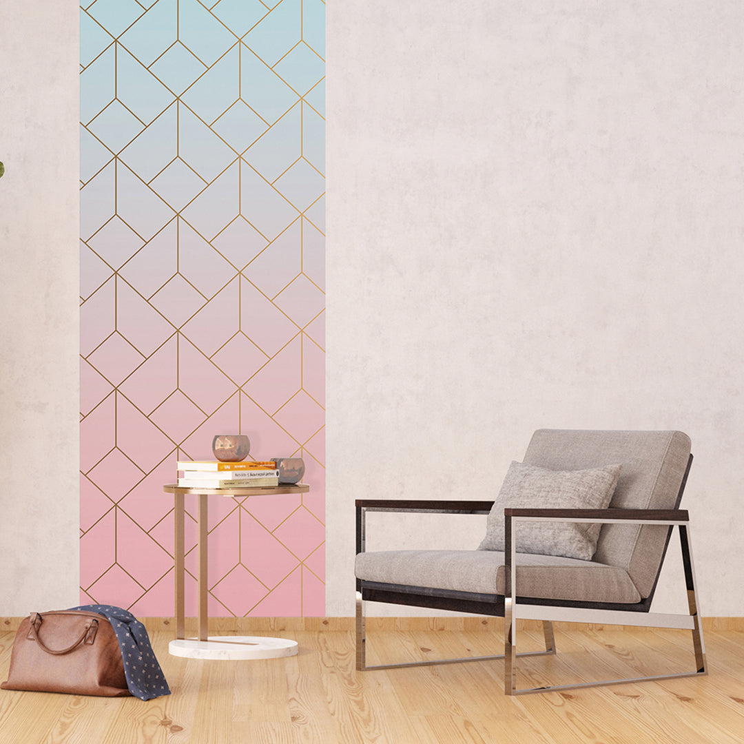 Фототапет Премиум 90/270 см 3D кубове вертикал