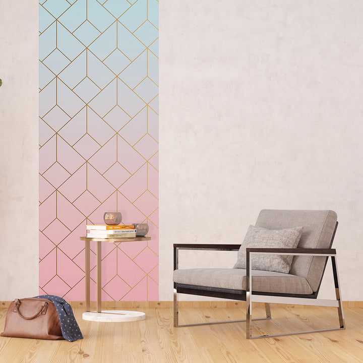 Фототапет Премиум 90/270 см 3D кубове вертикал