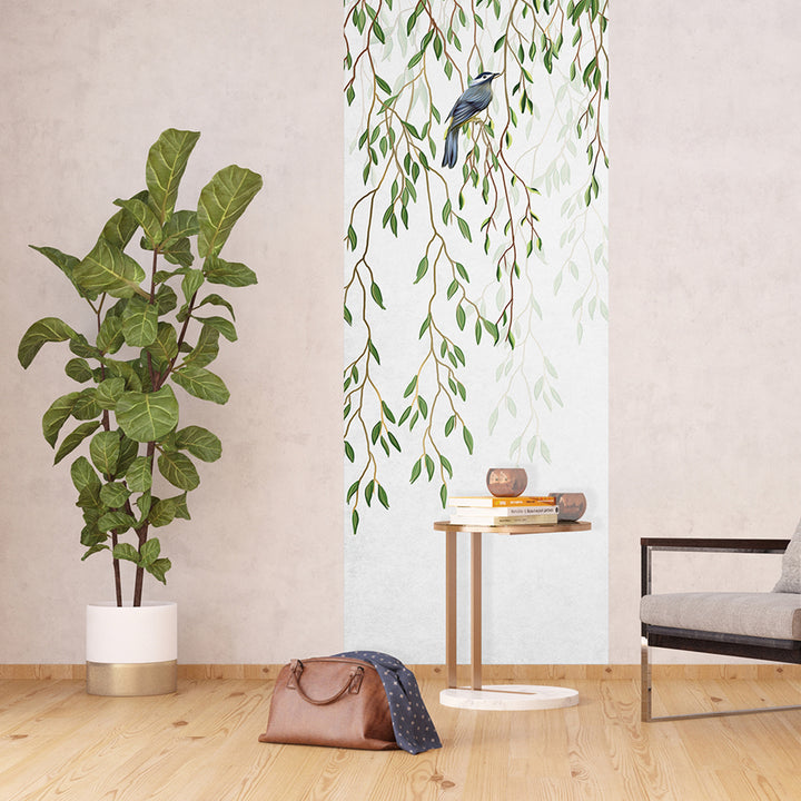 Фототапет Премиум 90/270 см Клонки върба вертикал