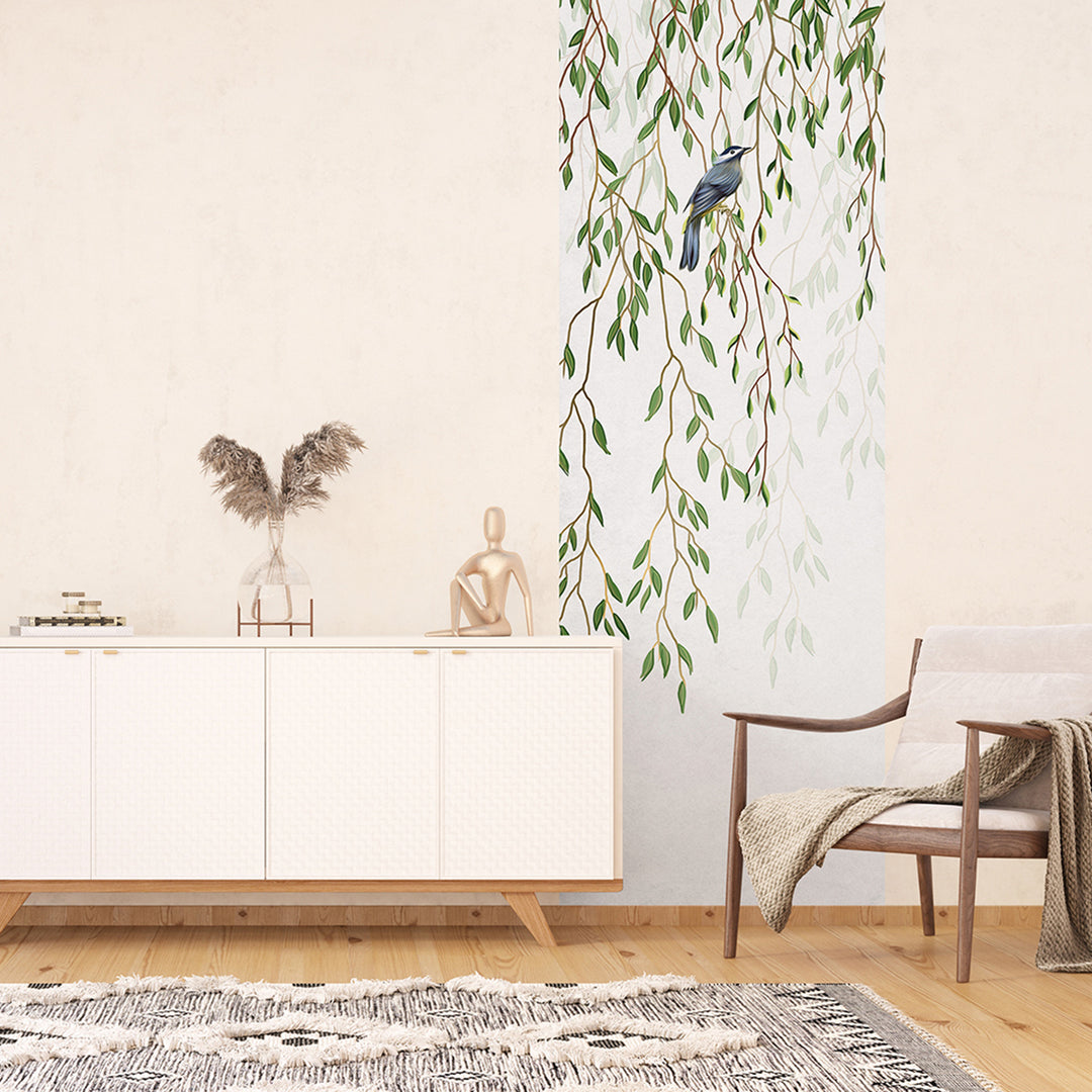 Фототапет Премиум 90/270 см Клонки върба вертикал