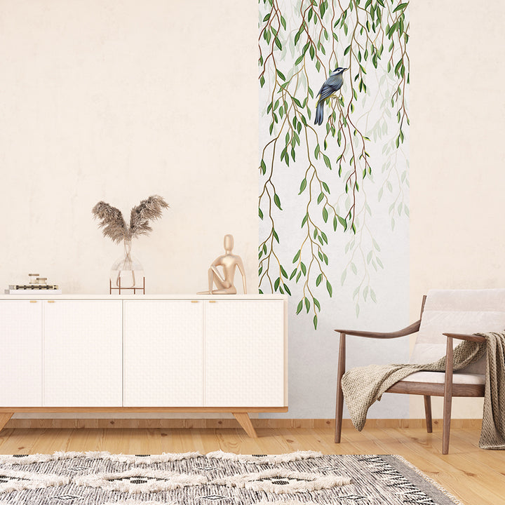 Фототапет Премиум 90/270 см Клонки върба вертикал