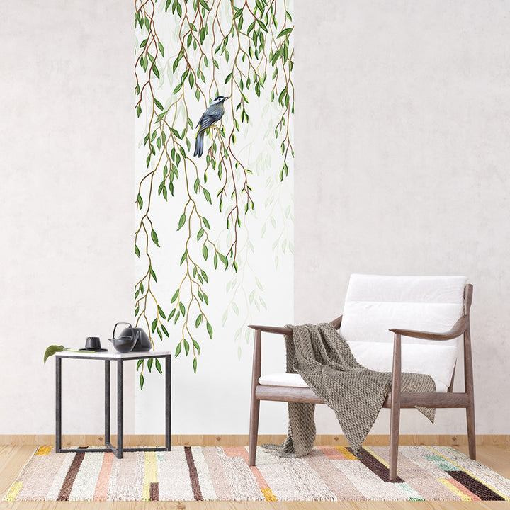 Фототапет Премиум 90/270 см Клонки върба вертикал