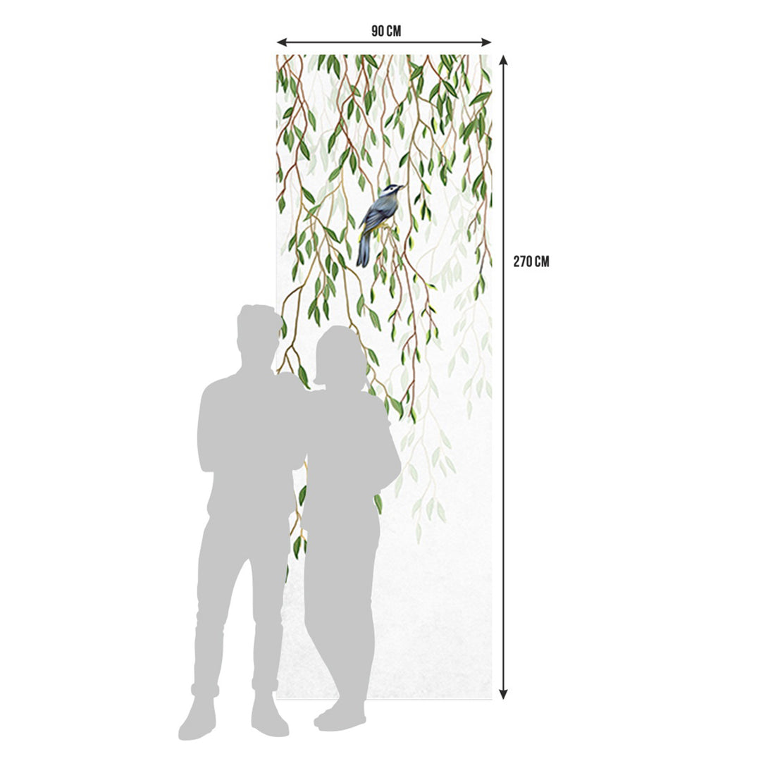 Фототапет Премиум 90/270 см Клонки върба вертикал