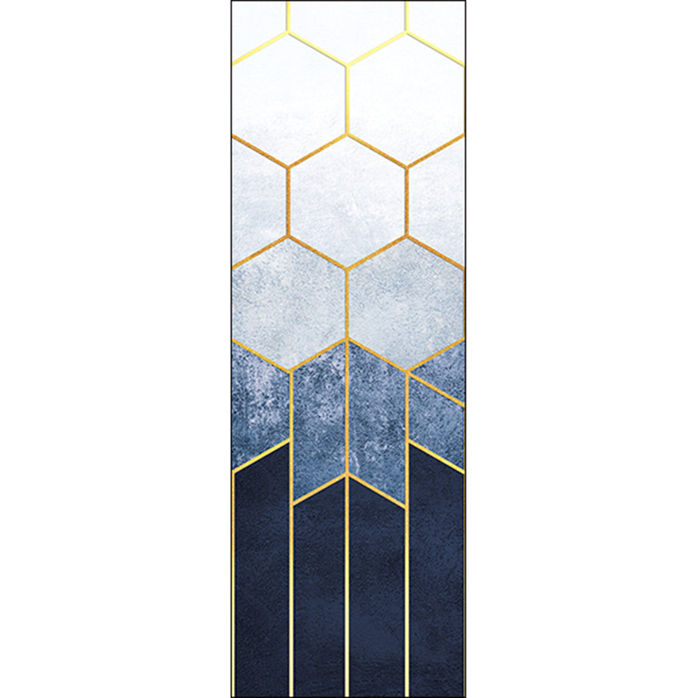 Фототапет Премиум 90/270 см Пчелна пита синьо вертикал