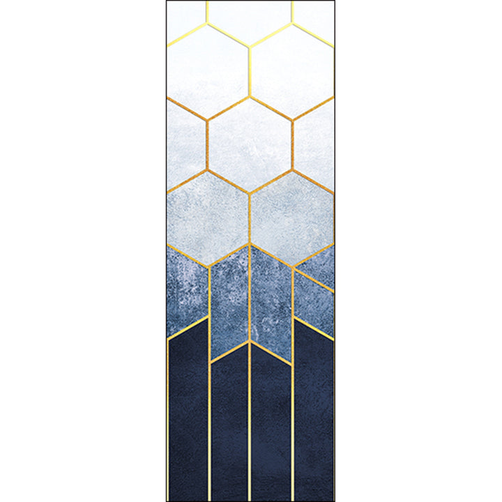 Фототапет Премиум 90/270 см Пчелна пита синьо вертикал