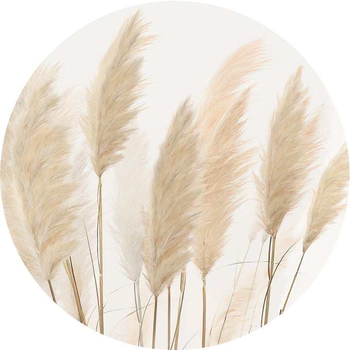Фототапет Стандарт 125/125 см Пампаски треви кръг Кръг