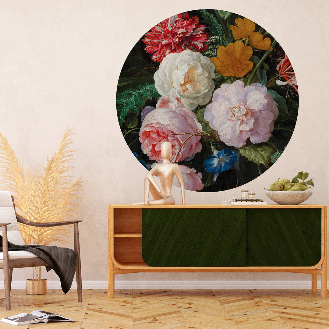 Фототапет Стандарт 125/125 см Нощна градина кръг Кръг