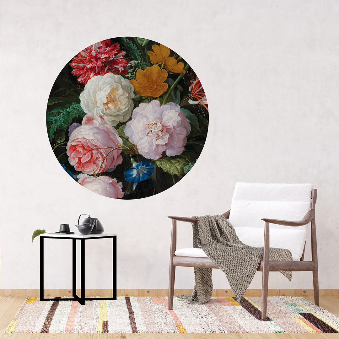 Фототапет Стандарт 125/125 см Нощна градина кръг Кръг