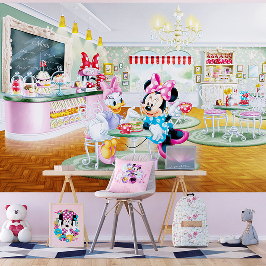 Дестки Фототапет Дисни 255/180 см Мини и Дейзи