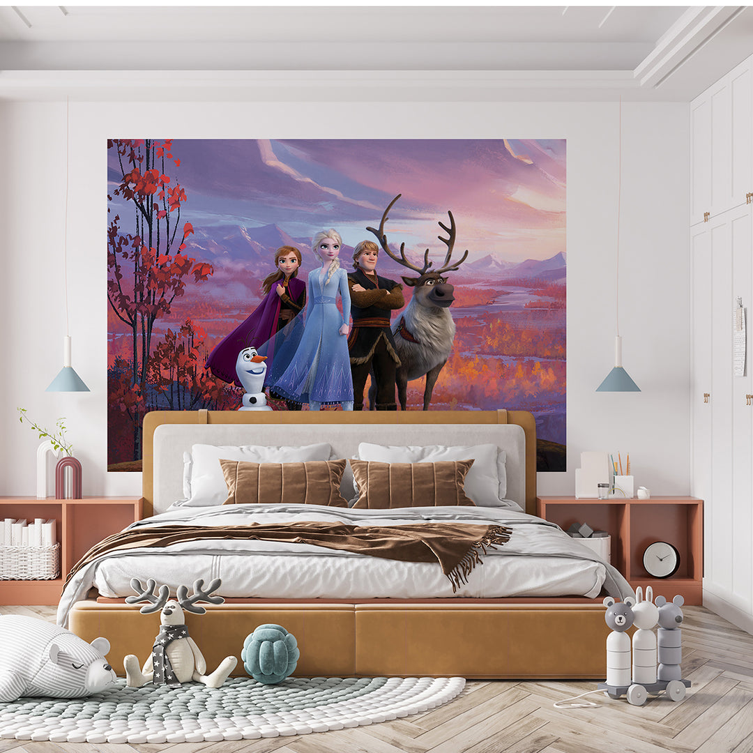 Дестки Фототапет Дисни 252/182 см Замръзналото кралство 2