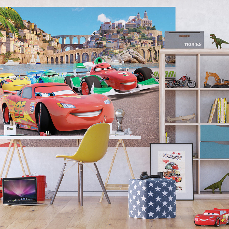 Дестки Фототапет Дисни 252/182 см Колите надпревара