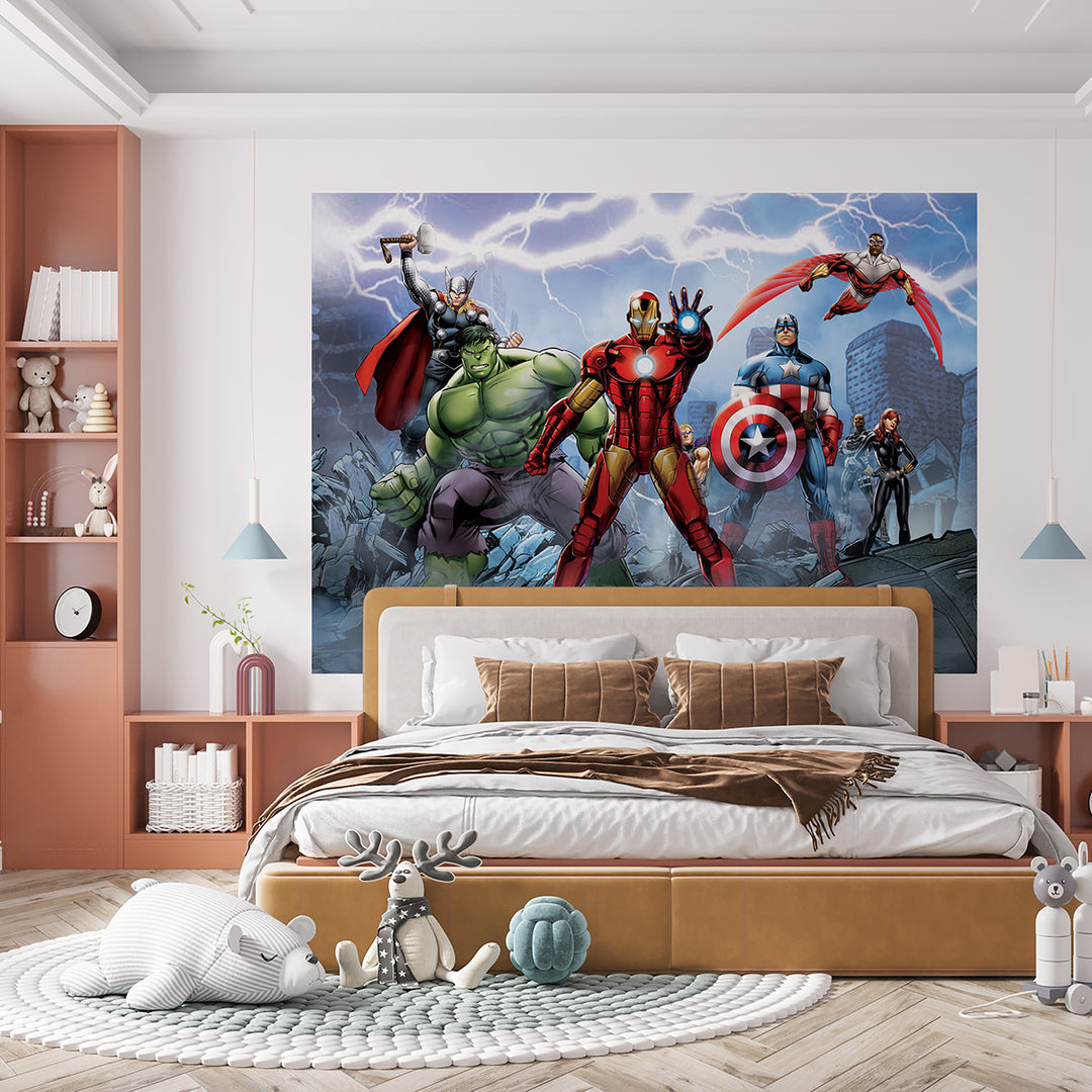 Дестки Фототапет Дисни 252/182 см Отмъстителите