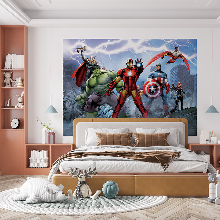 Дестки Фототапет Дисни 252/182 см Отмъстителите