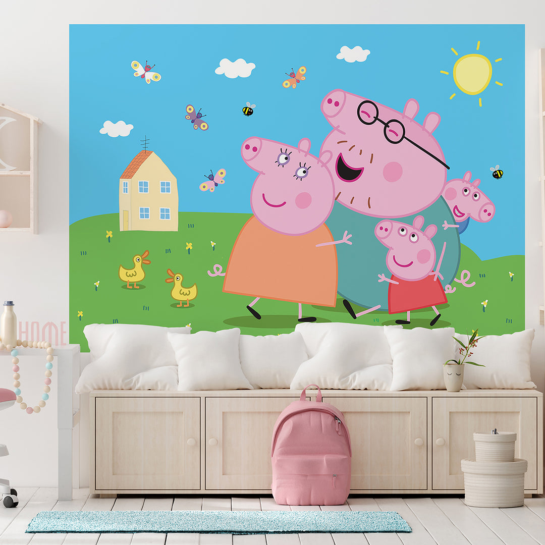 Дестки Фототапет Дисни 252/182 см Прасето Пепа