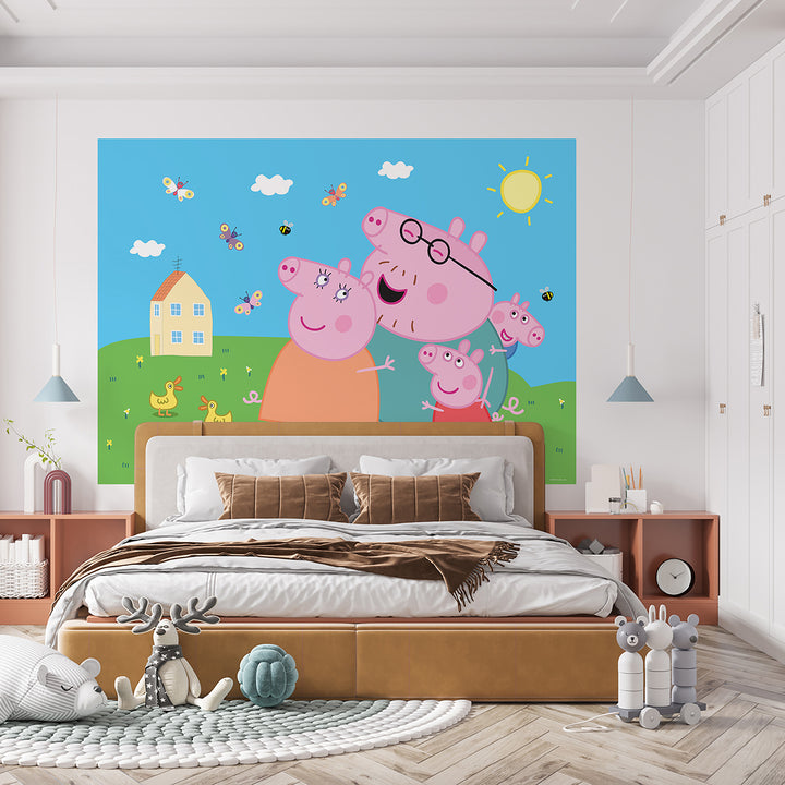 Дестки Фототапет Дисни 252/182 см Прасето Пепа