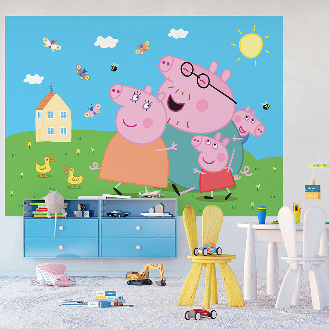 Дестки Фототапет Дисни 252/182 см Прасето Пепа